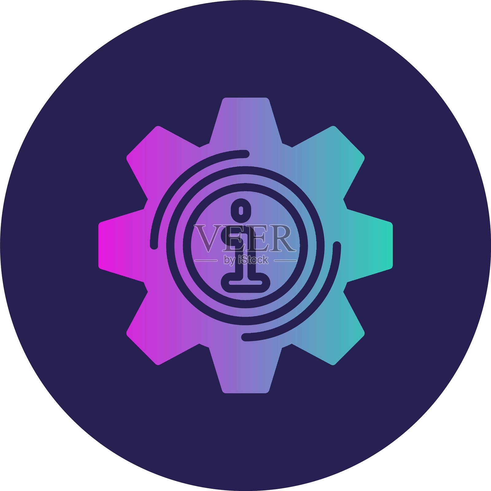 设置字形圆形渐变插画图片素材