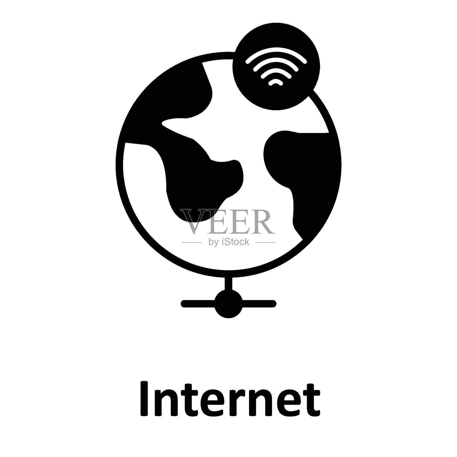 可轻松修改或编辑的互联网矢量图标插画图片素材