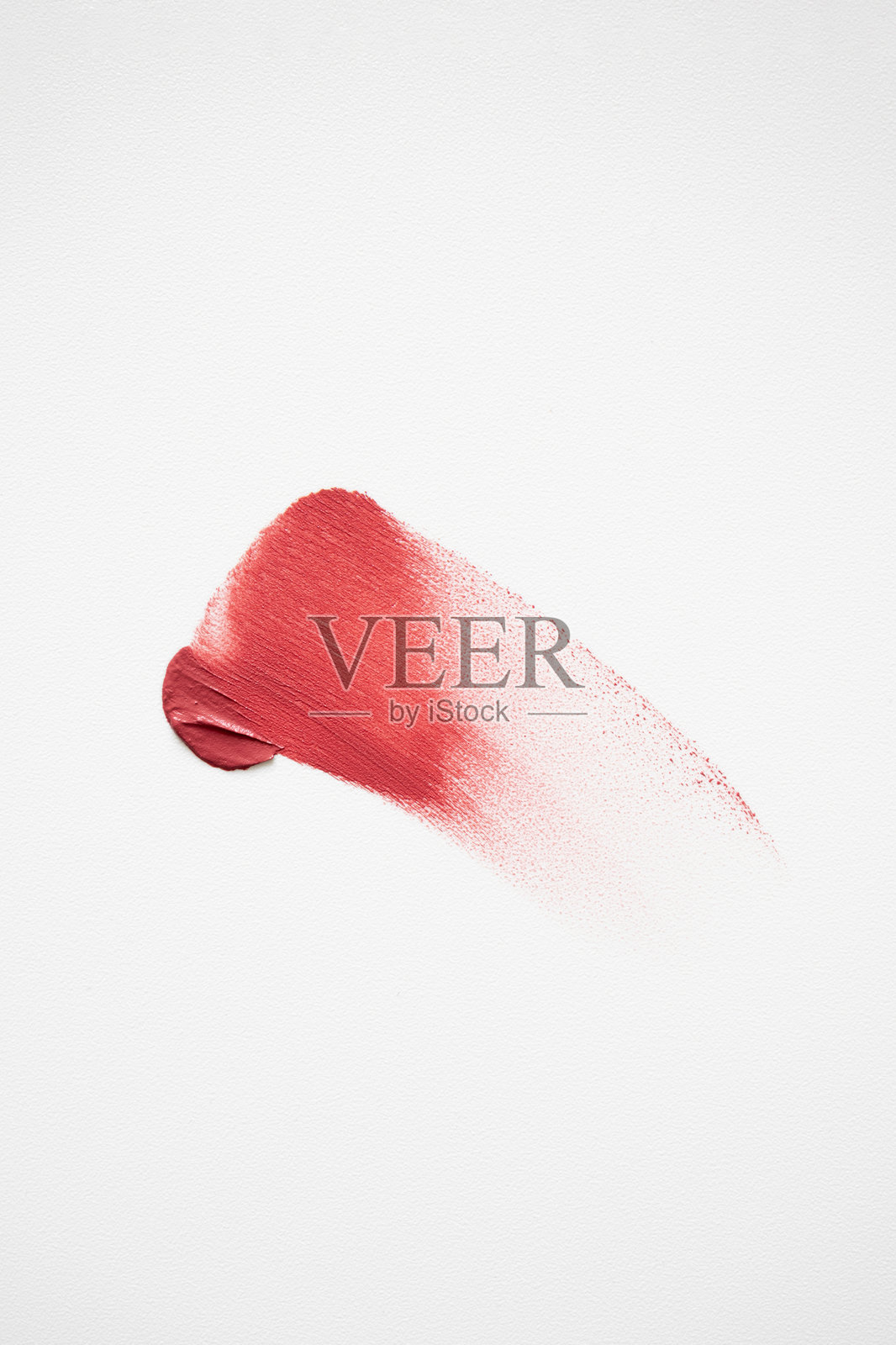 奶油腮红或口红涂抹痕迹照片摄影图片