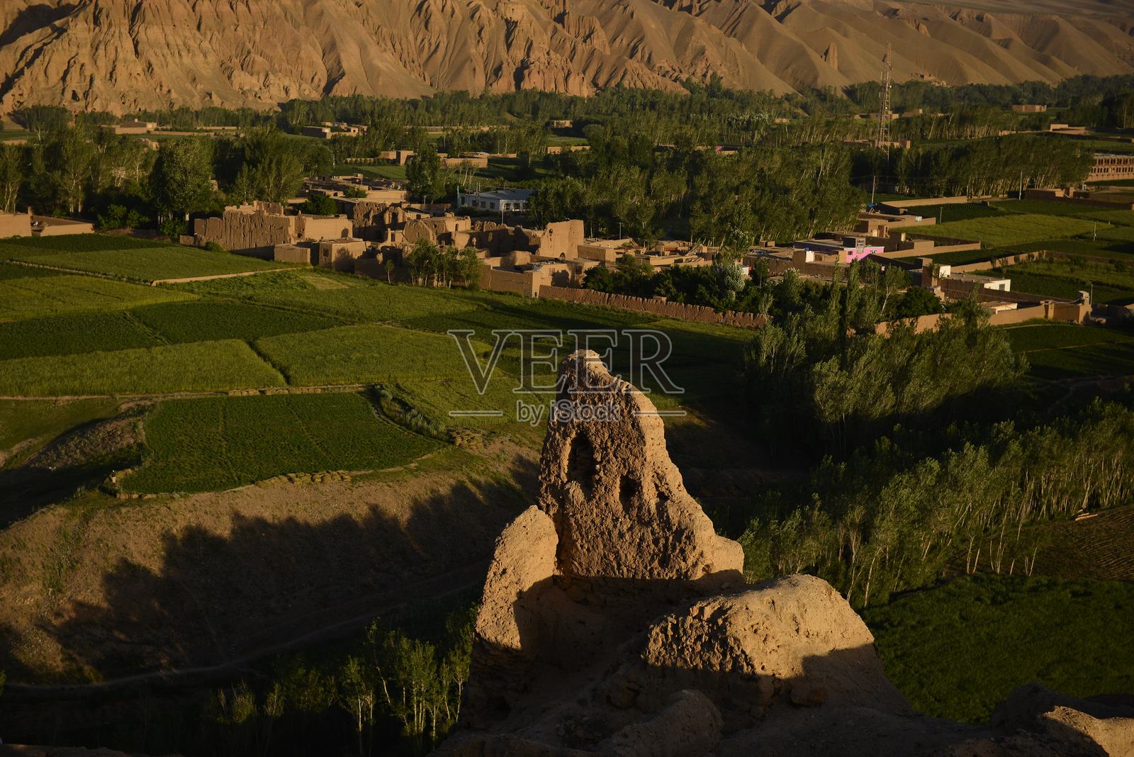 阿富汗巴米扬的戈尔戈拉城照片摄影图片