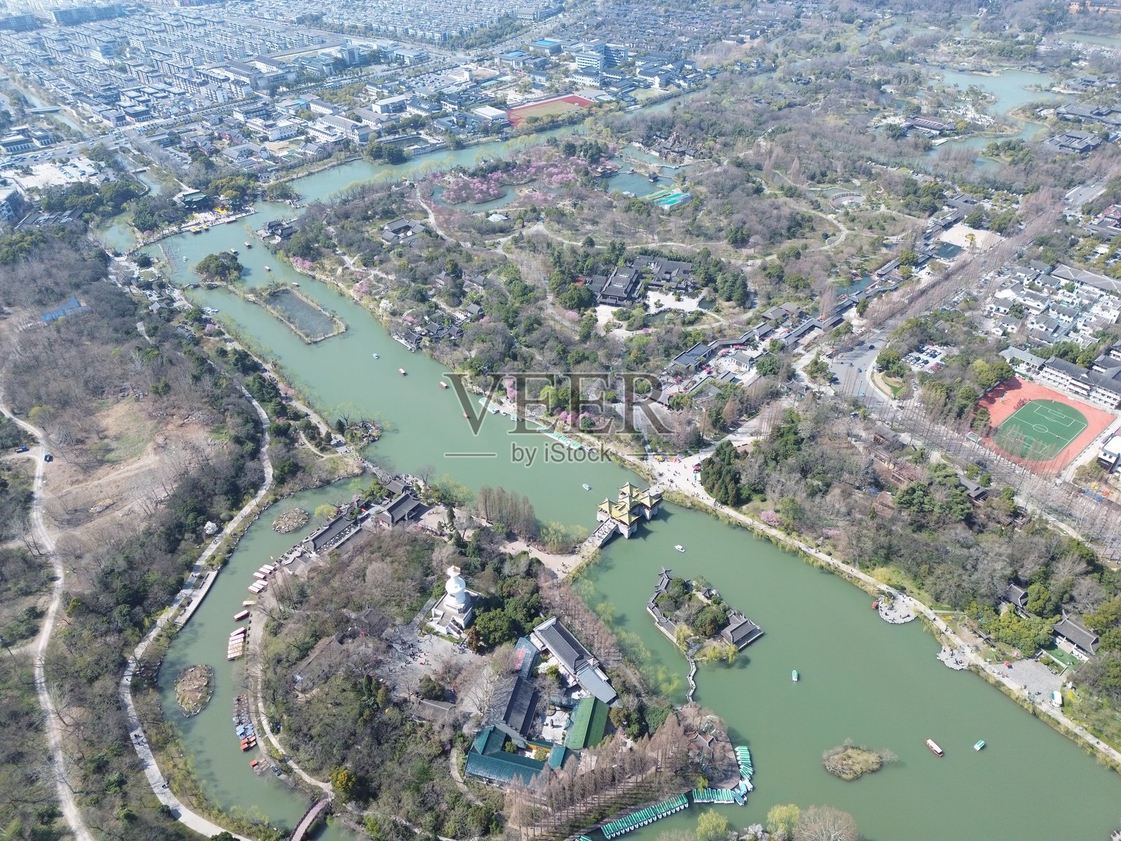 中国江苏省扬州市全景视图照片摄影图片