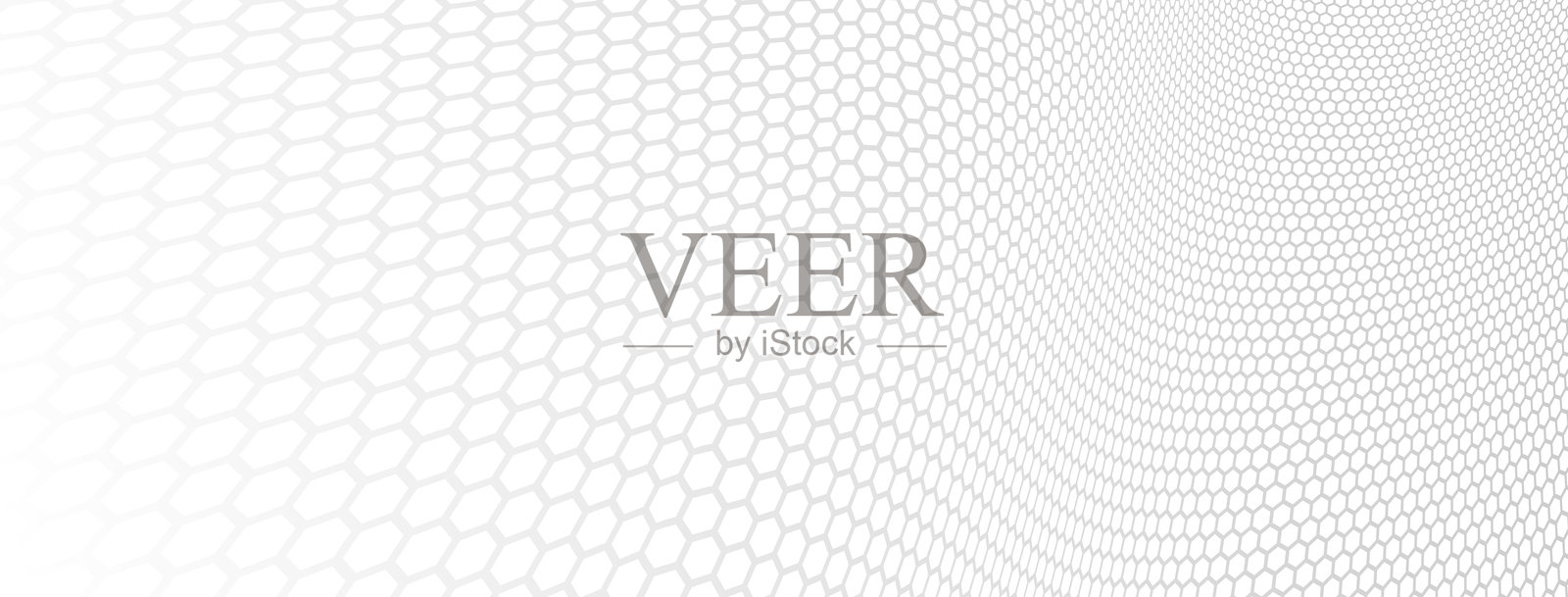 网络概念六边形图案的三维透视,未来科技的抽象背景,科学动态背景。插画图片素材