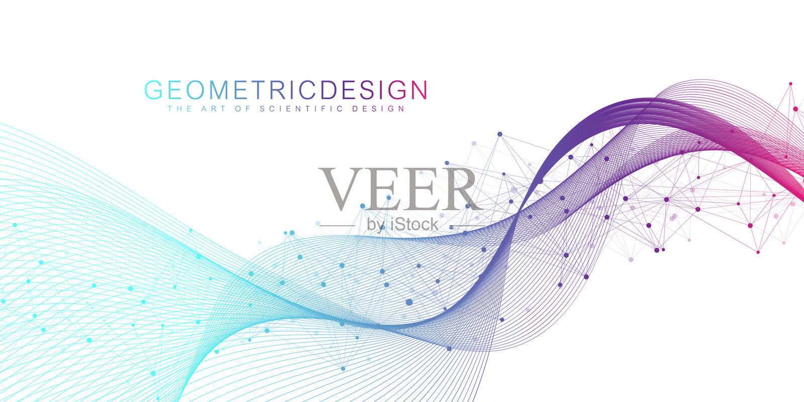 数字抽象背景,带有连接的线条和点。数字神经网络。适用于您的演示的网络和连接背景。图形多边形背景。矢量插图。插画图片素材