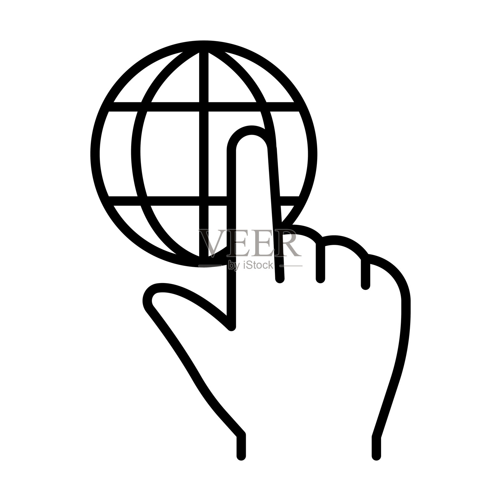 互联网连接图标插画图片素材