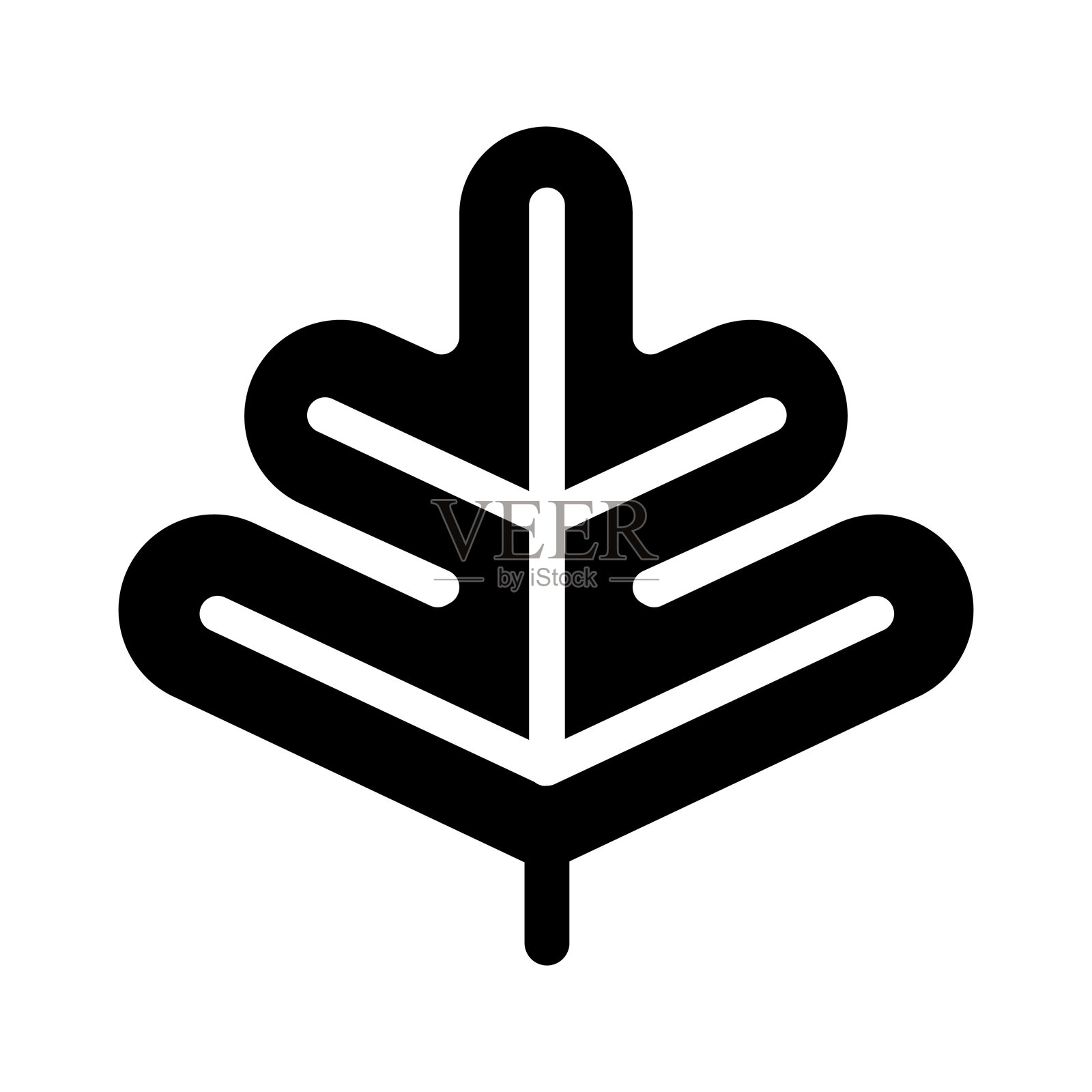 平面图标风格的草药图标插画图片素材