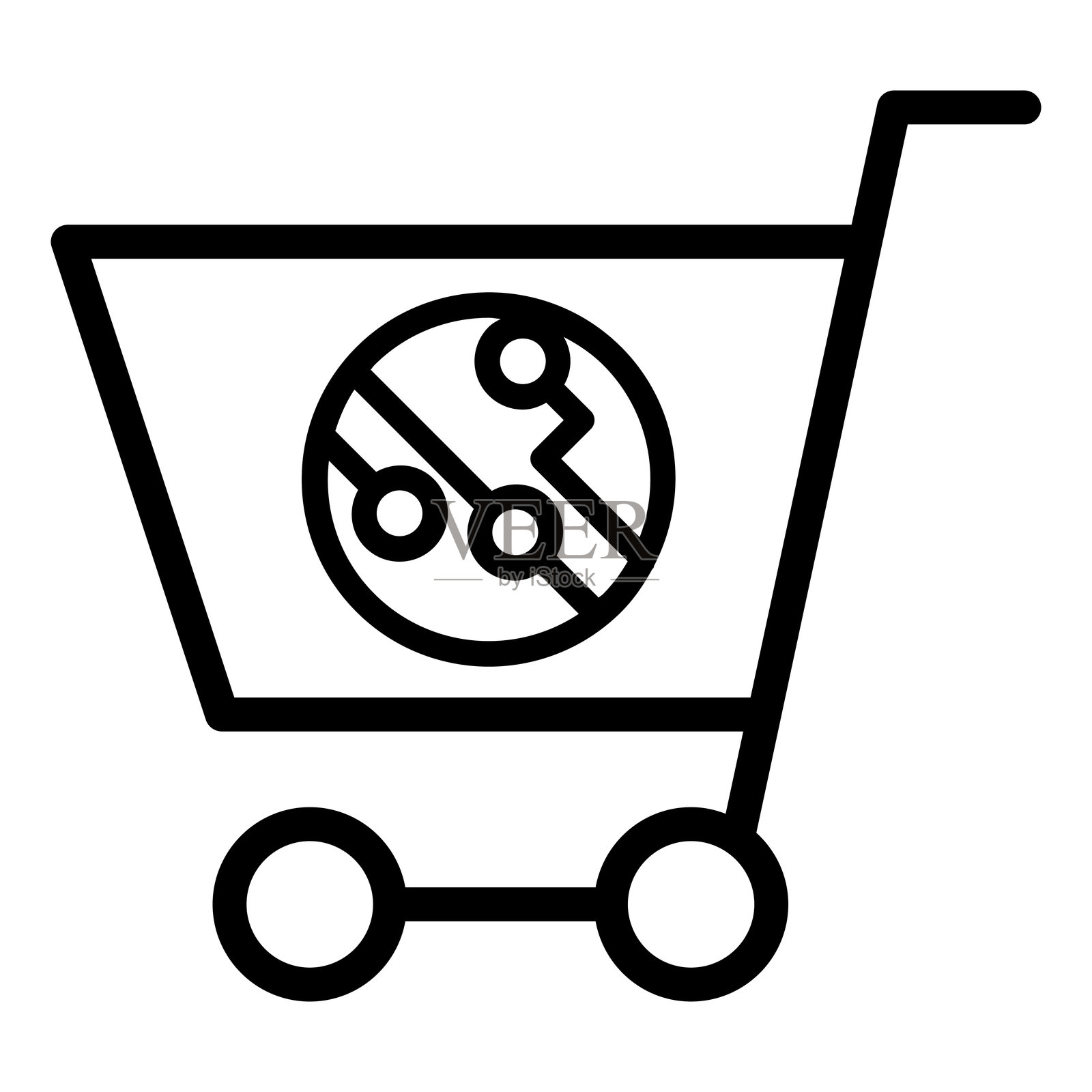 在线购物图标插画图片素材