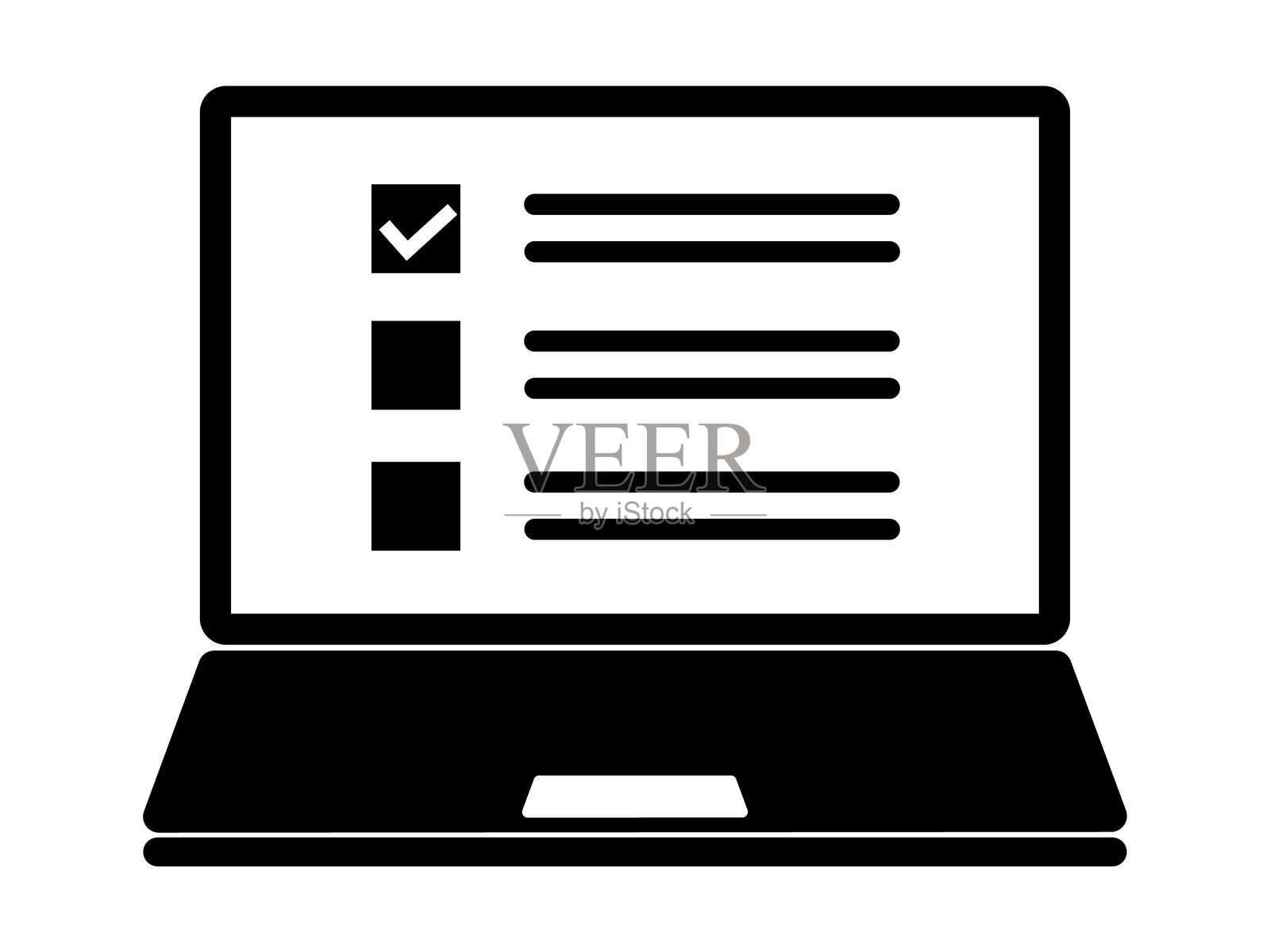 网络问卷(在线调查)的插图插画图片素材