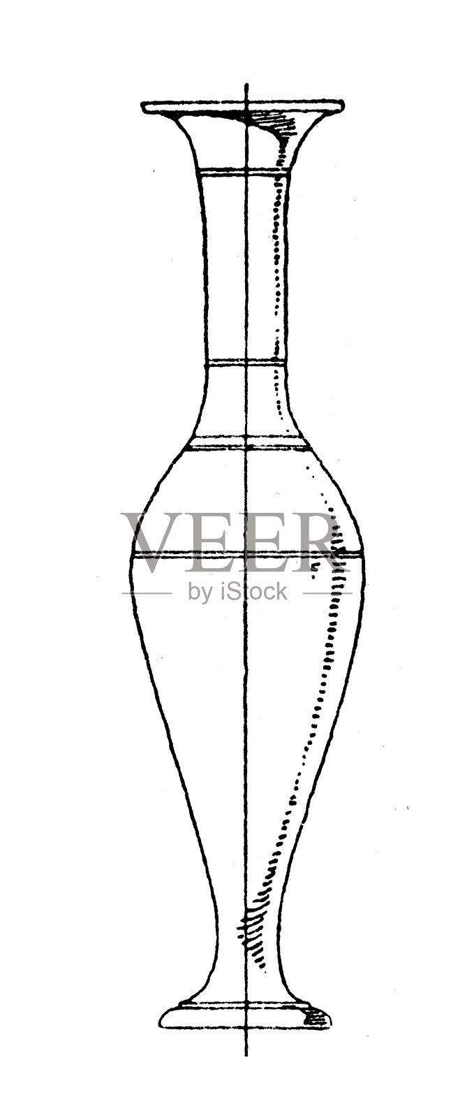 装饰物品:陶瓷、陶器和容器:安布拉(Ampulla)、菲阿勒(Phiale)和阿拉巴斯特(Alabastron)插画图片素材