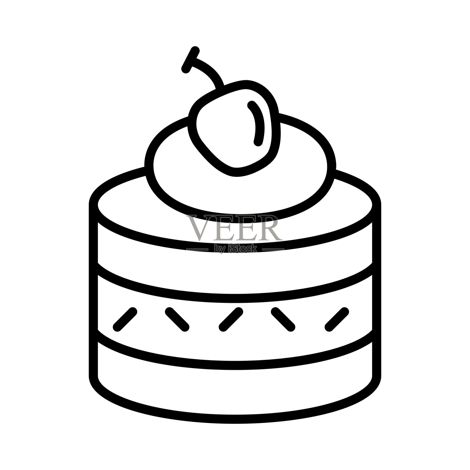 蛋糕图标插画图片素材