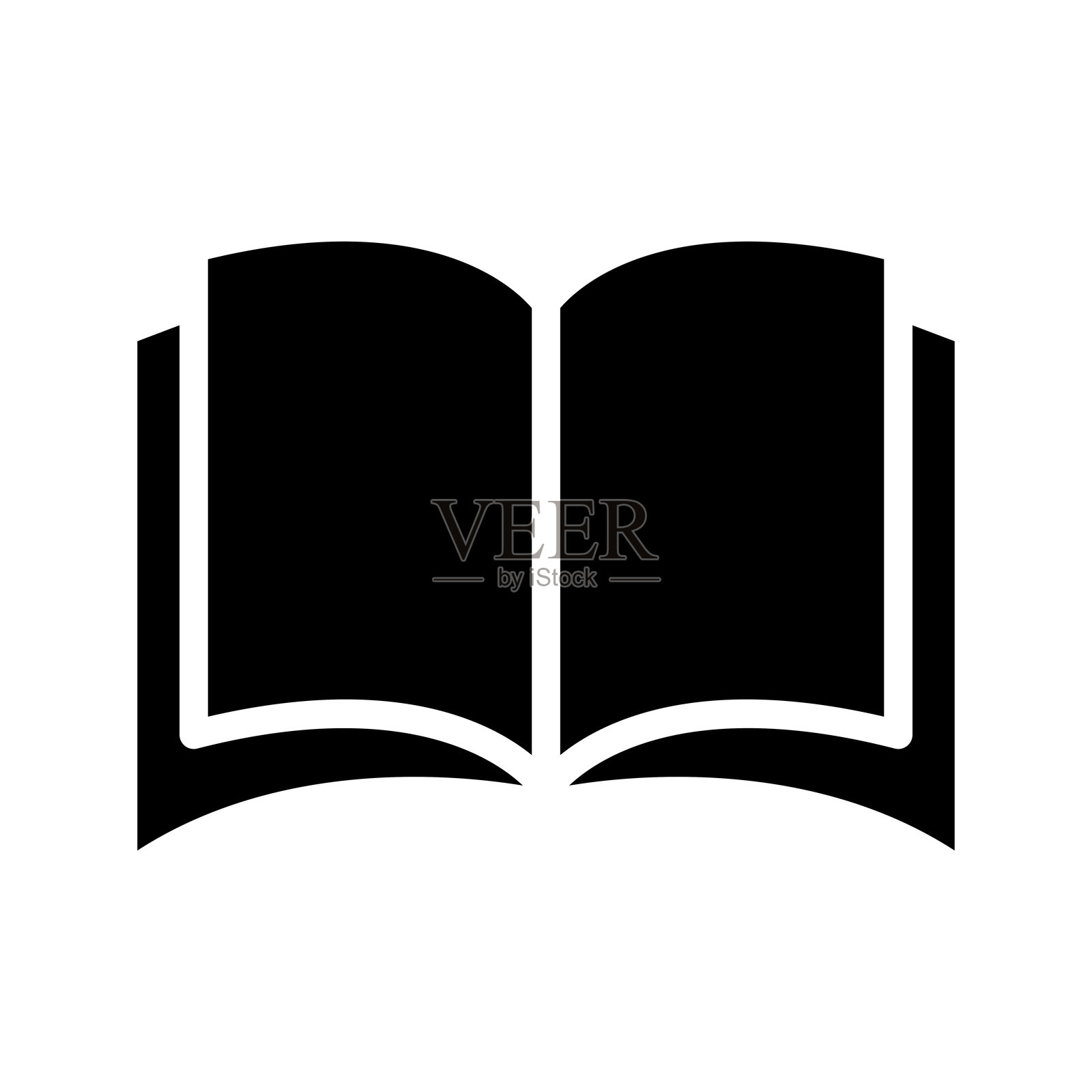 扁平图标风格的书本图标插画图片素材