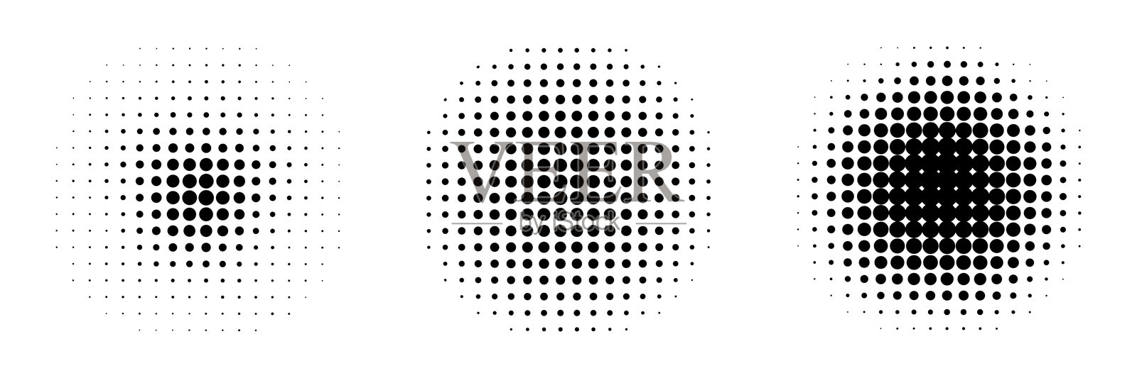 半色调圆点背景。库存矢量图插画图片素材