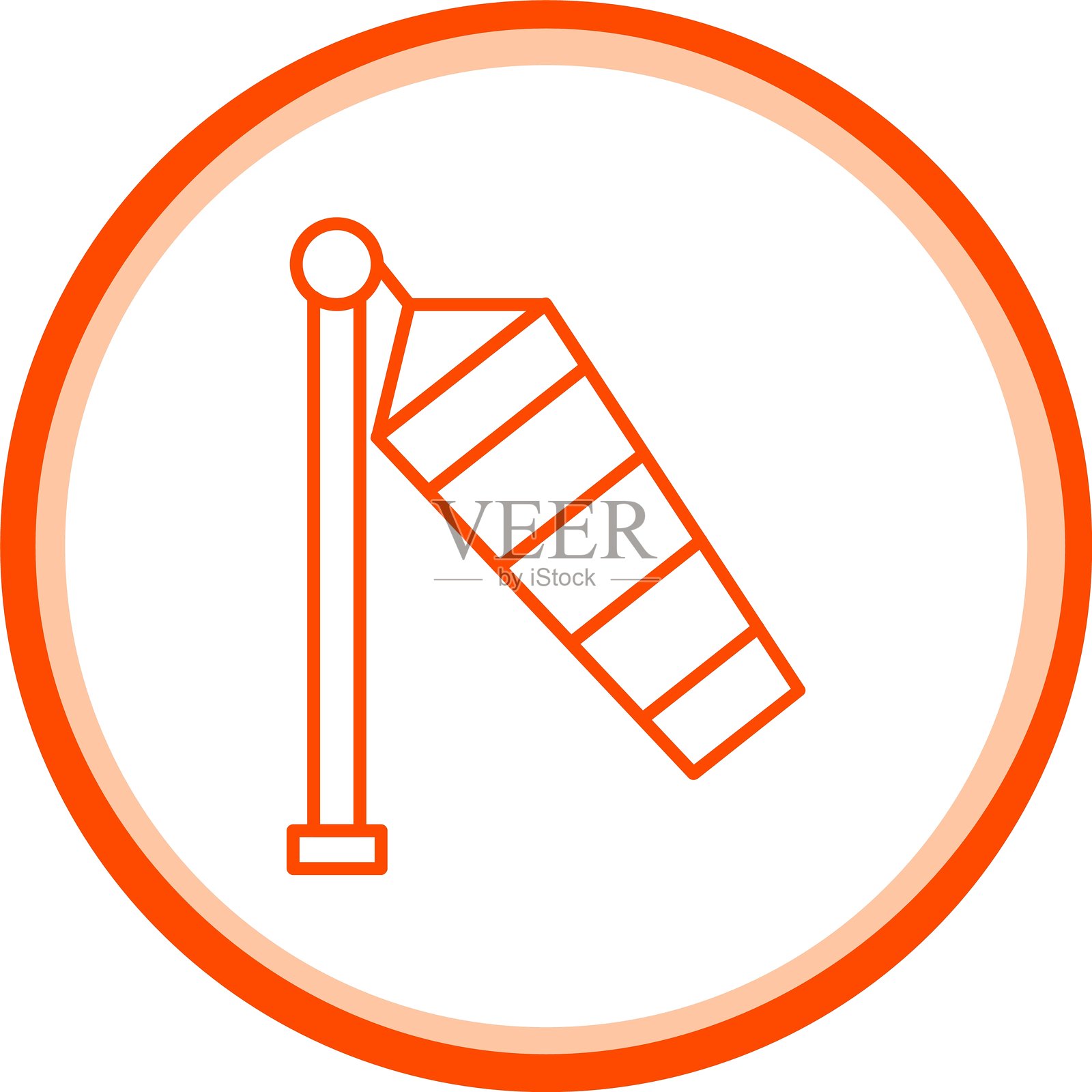 风向标图标插画图片素材