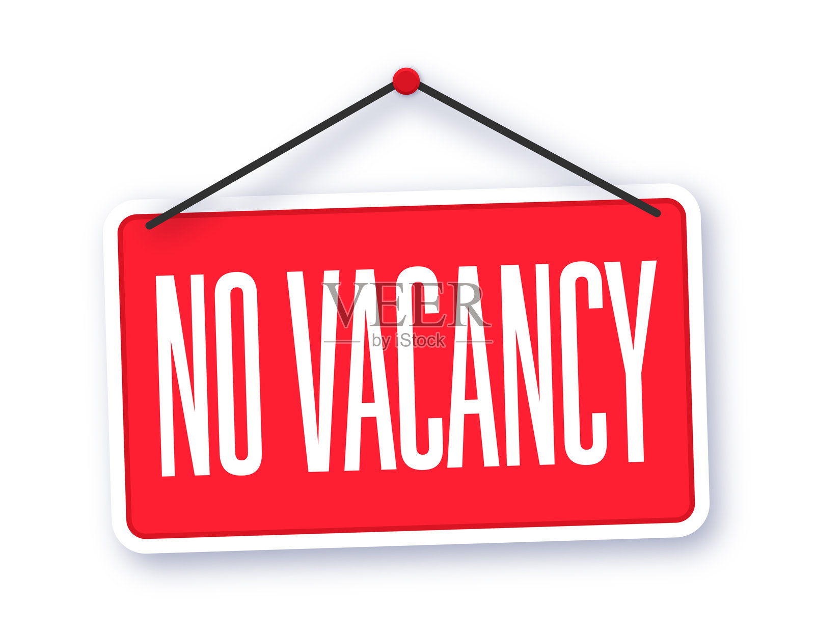 无空房标志插画图片素材