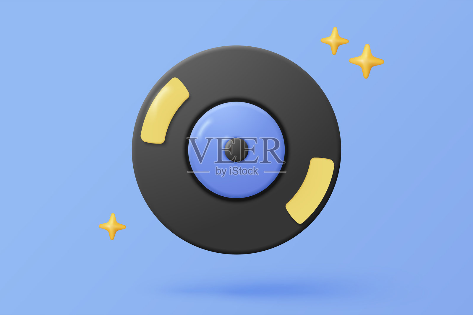 3D多媒体录音与音乐符号,象征着音乐声音。麦克风录音用于音乐演唱和音频旋律或和谐音调概念。3D歌曲和旋律图标矢量渲染插图。插画图片素材