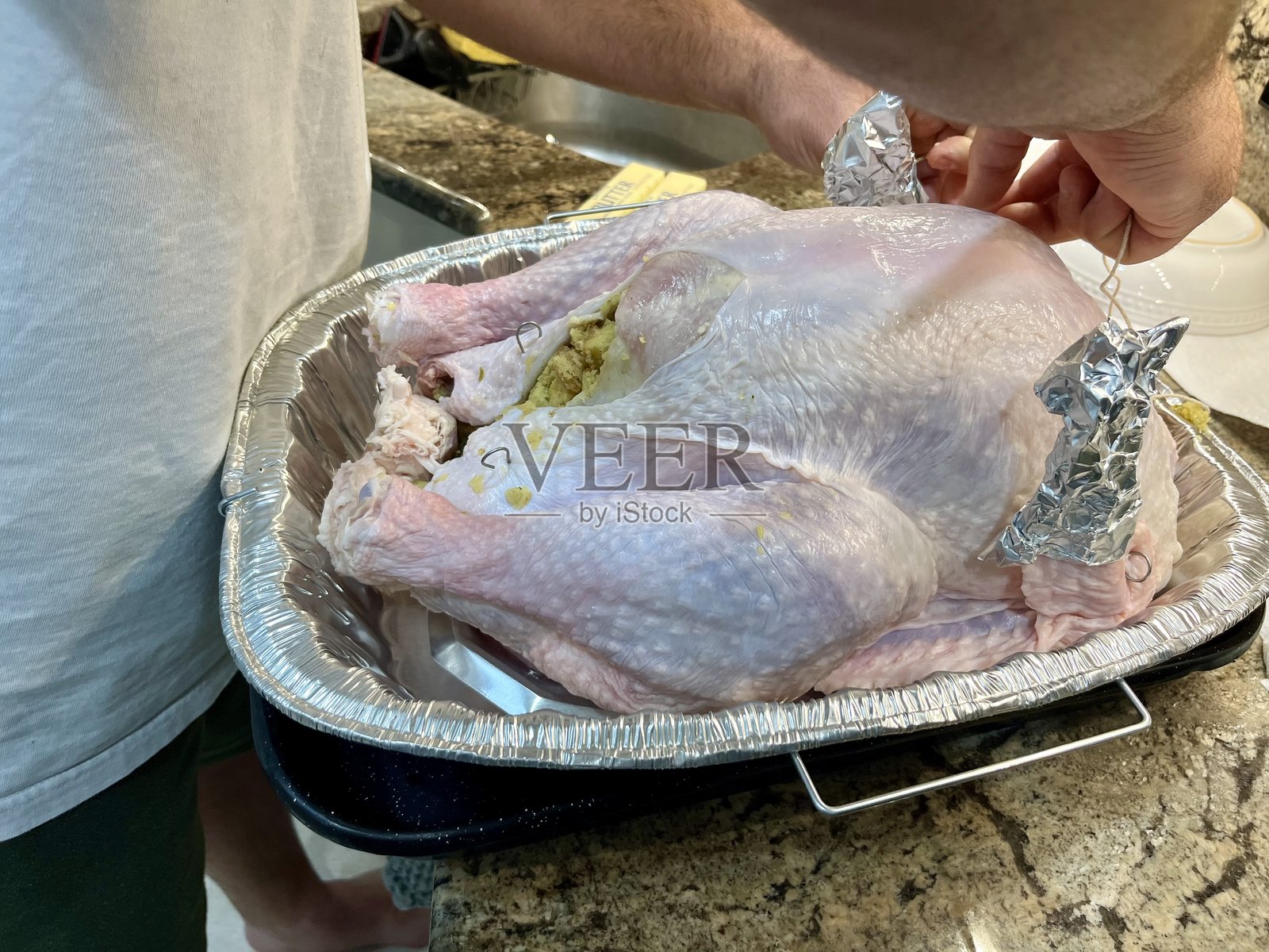 缝制火鸡照片摄影图片