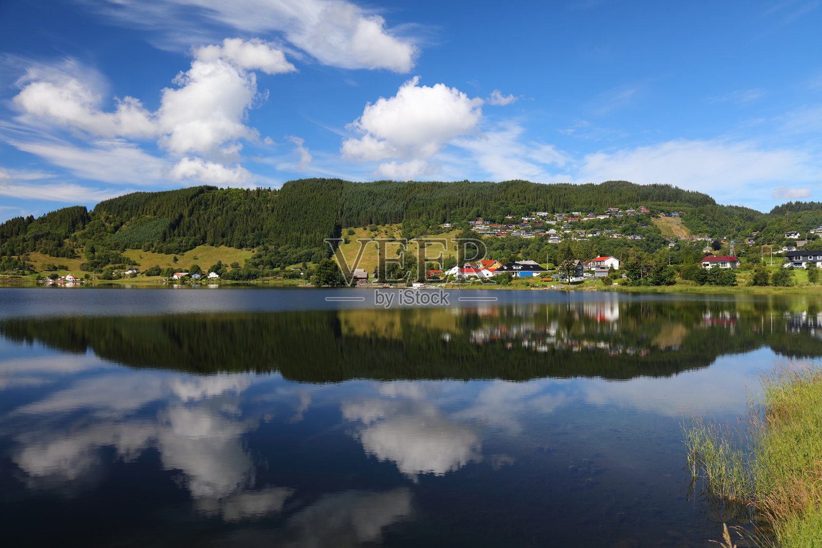 挪威的卡兰斯瓦特湖照片摄影图片