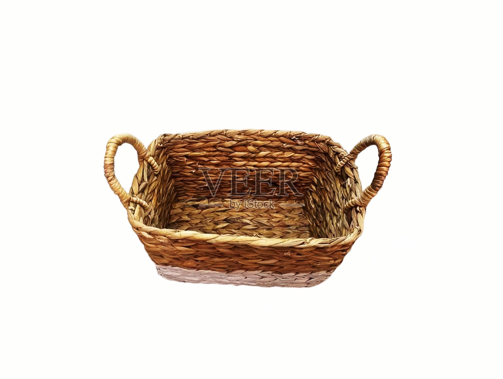 双色绳编篮照片摄影图片