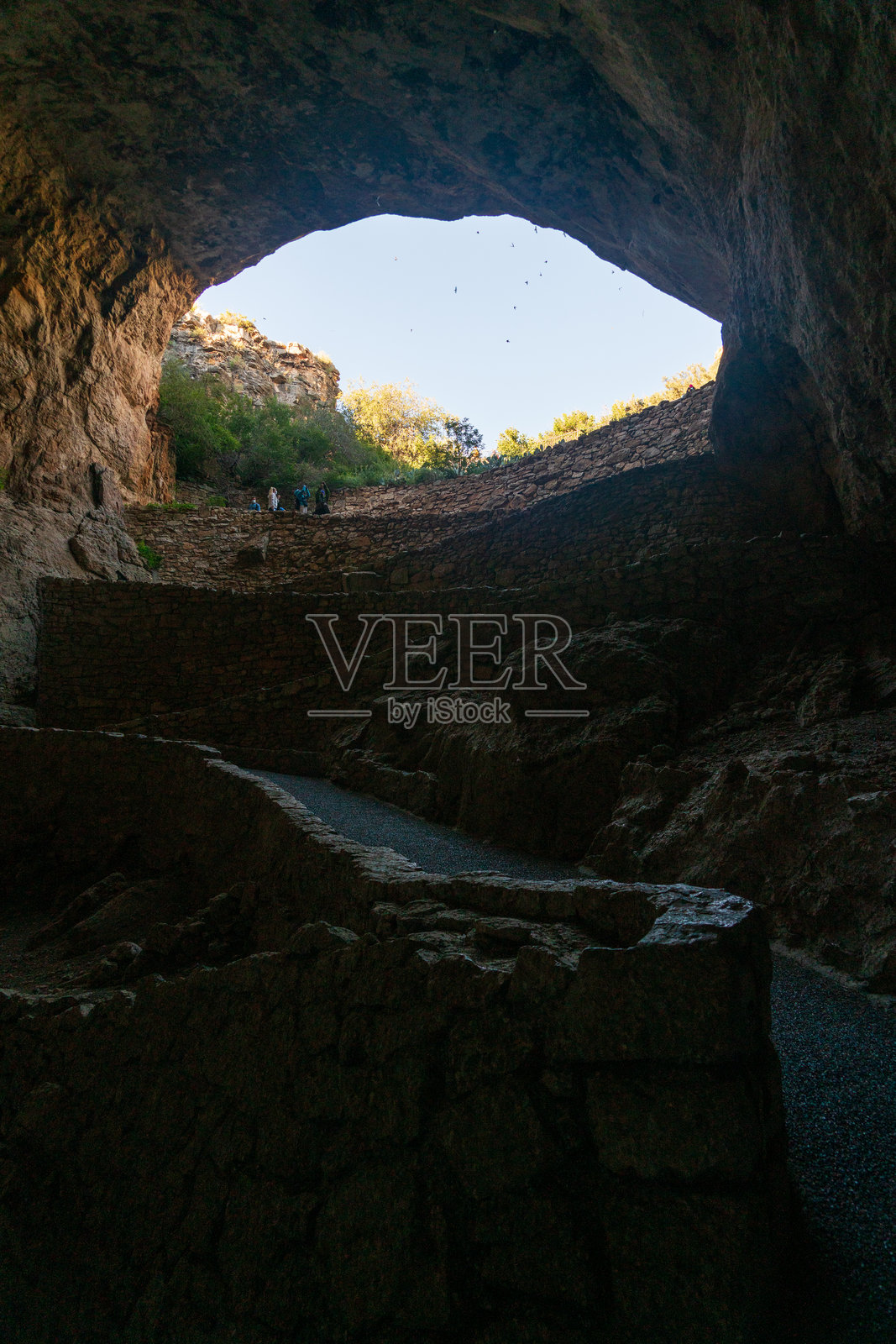 卡尔斯巴德洞穴国家公园的地下洞穴照片摄影图片