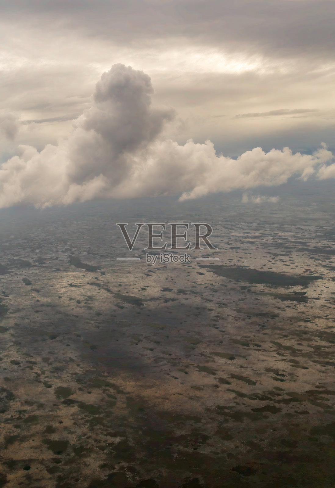 佛罗里达州埃弗格雷德斯国家公园的鸟瞰图照片摄影图片