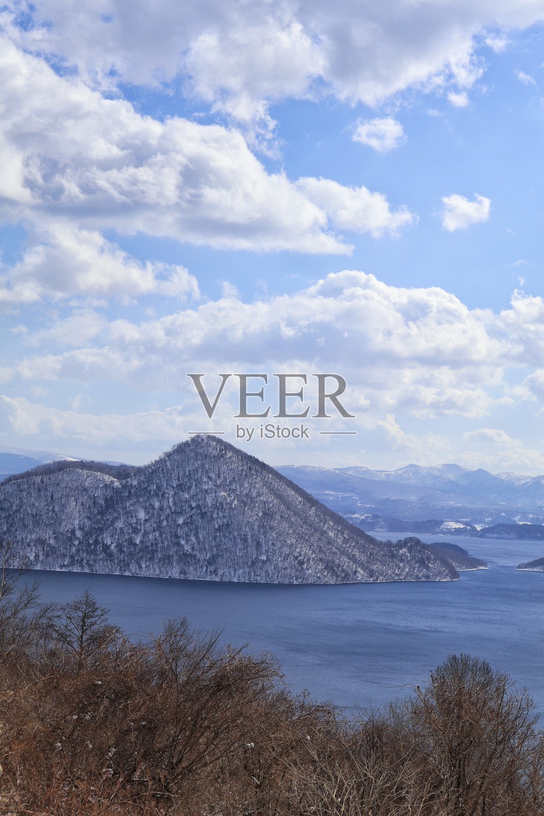 冬季北海道洞爷湖的风景照片摄影图片