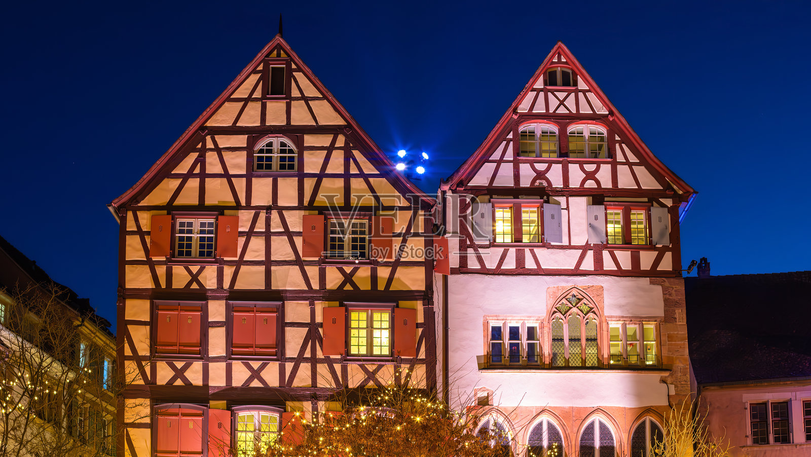 法国阿尔萨斯科尔马的圣诞市场照片摄影图片