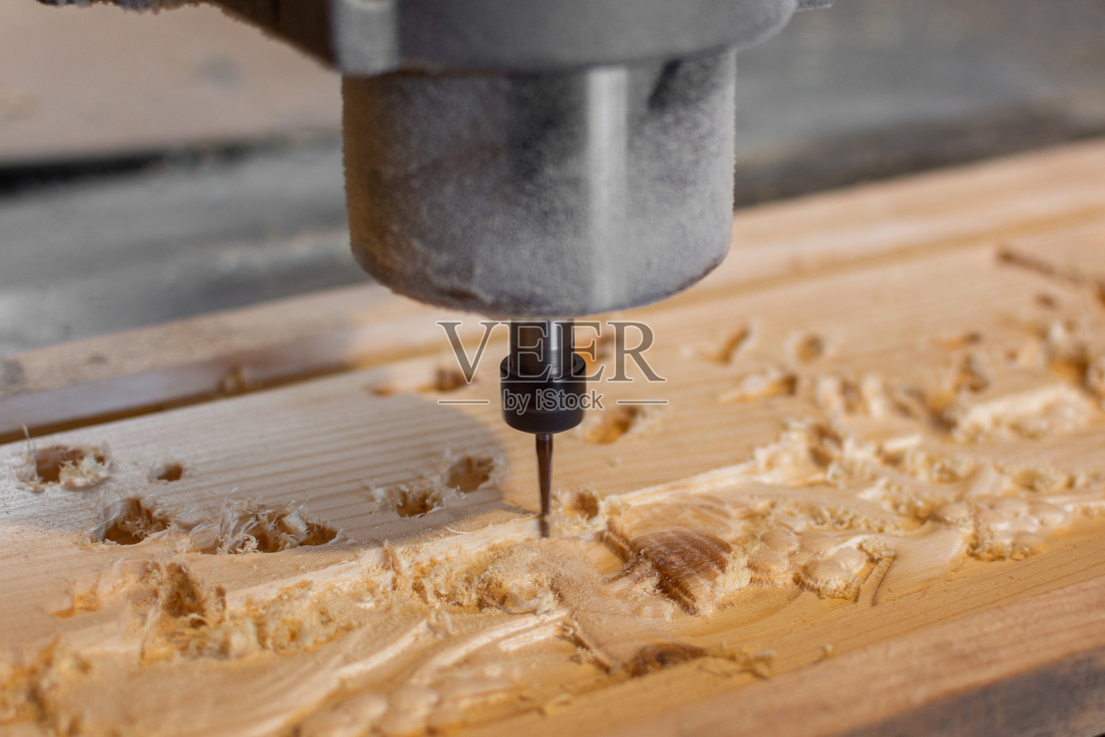 木制路由器照片摄影图片