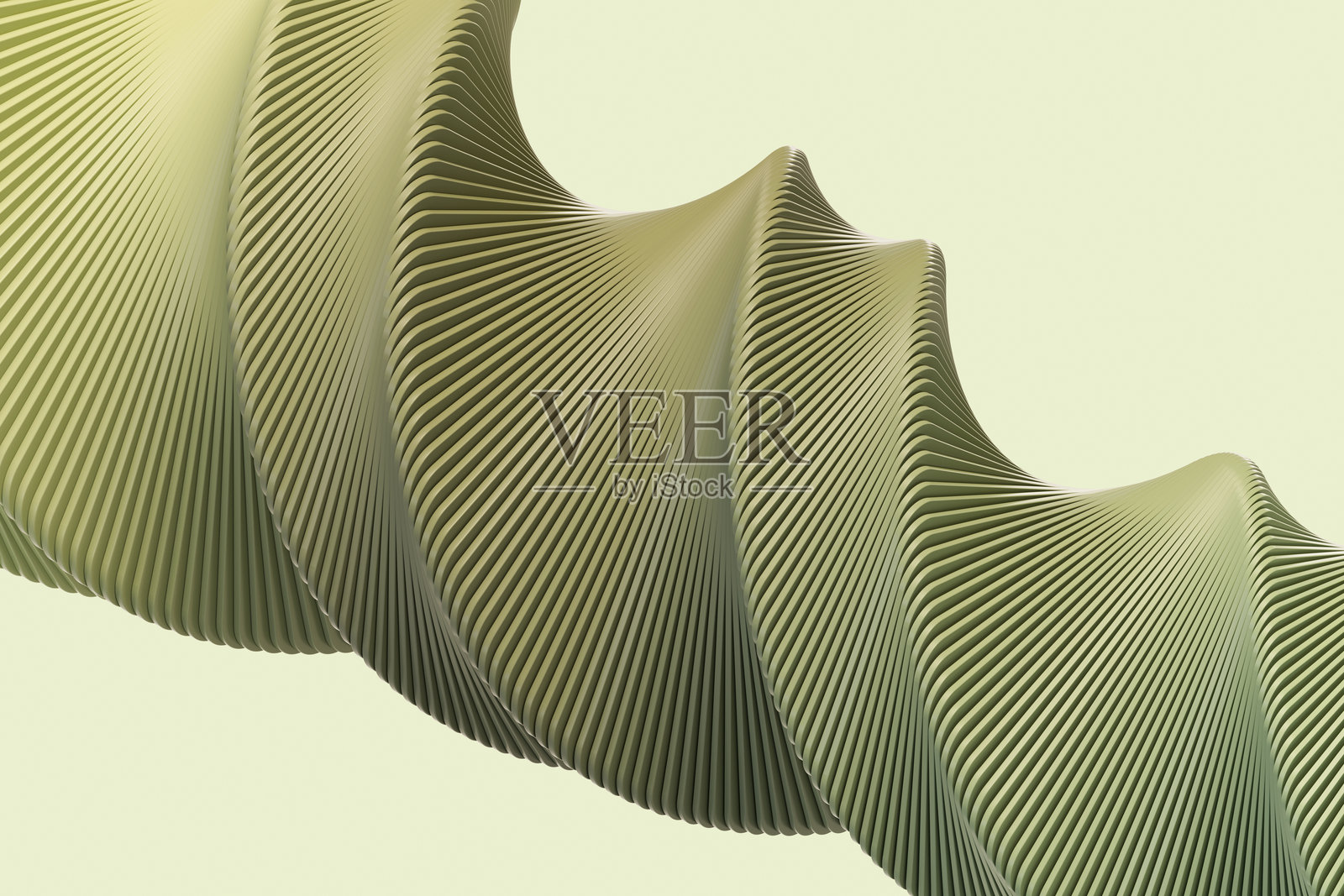 扭曲的绿色抽象形状,可持续发展概念照片摄影图片