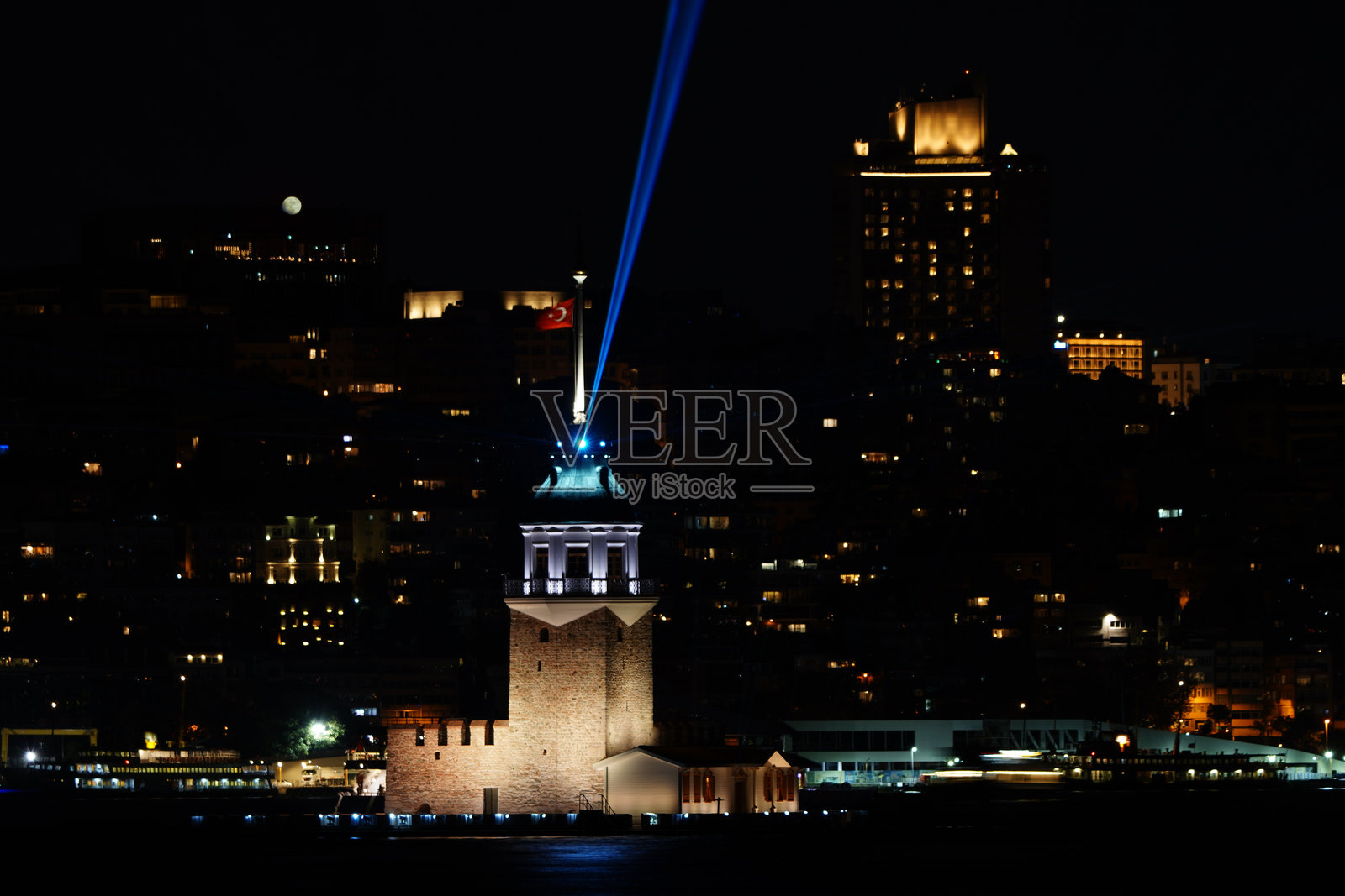 伊斯坦布尔的少女塔,土耳其照片摄影图片