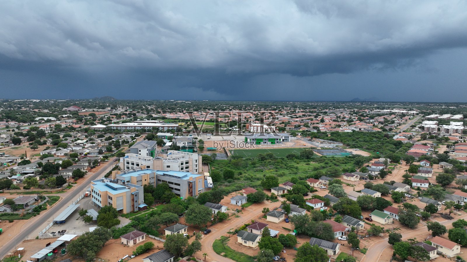 哈博罗内的空中视图照片摄影图片