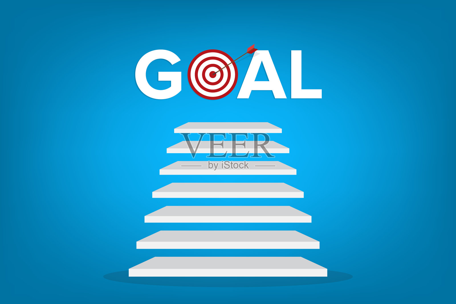 克服商业挑战和障碍。插画图片素材