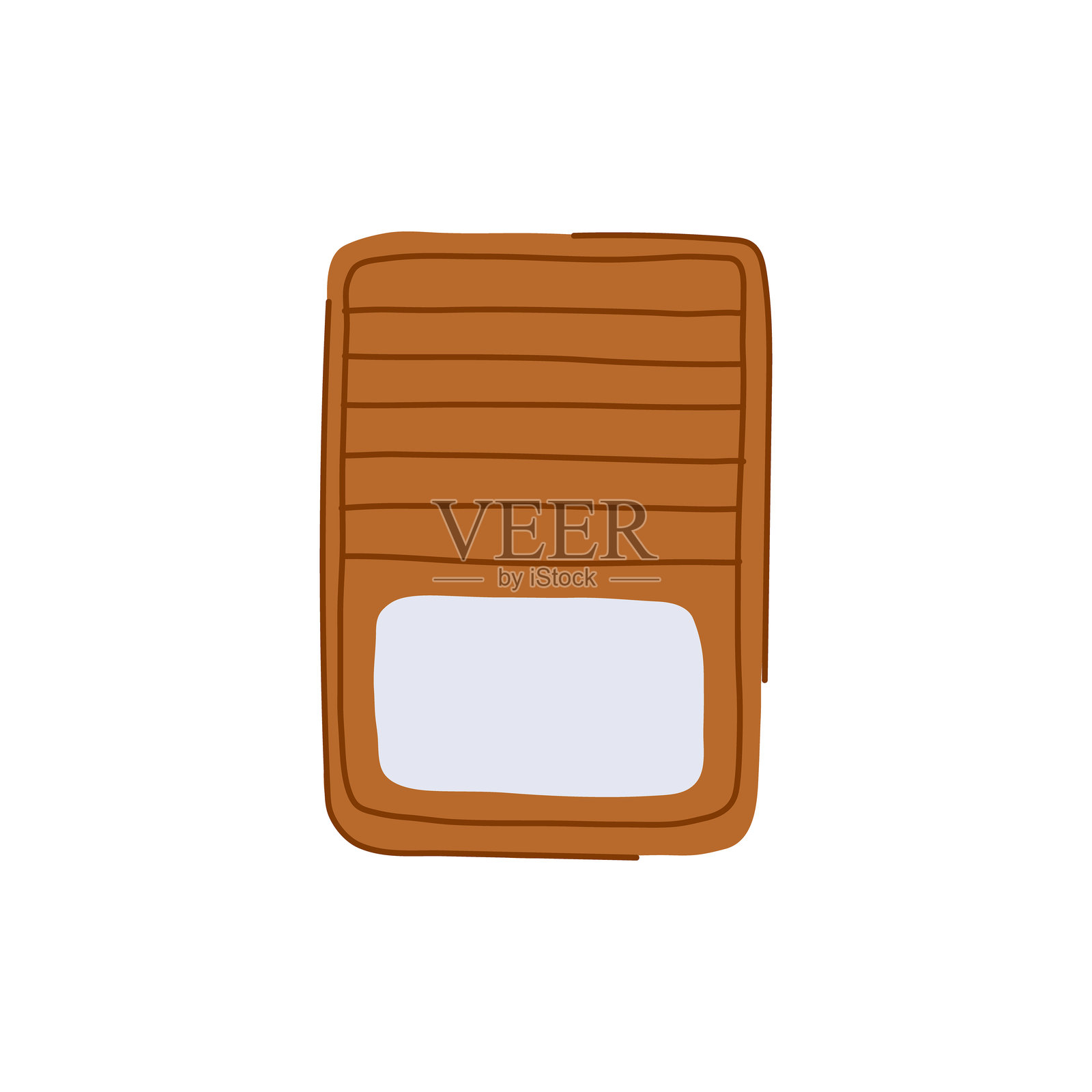 RFID旅行钱包卡通矢量插图插画图片素材