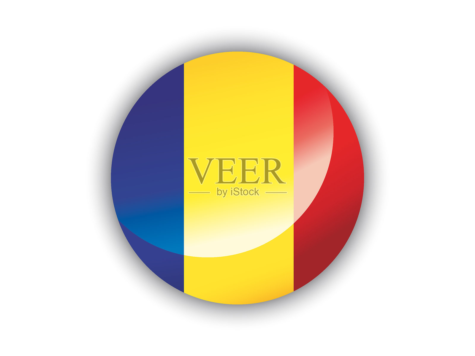 罗马尼亚国旗插画图片素材