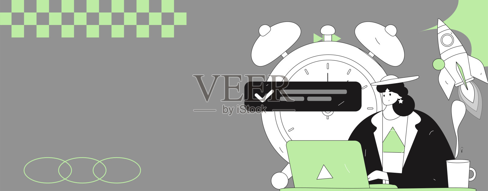 市场规划商业角色扁平矢量概念操作手绘插图插画图片素材