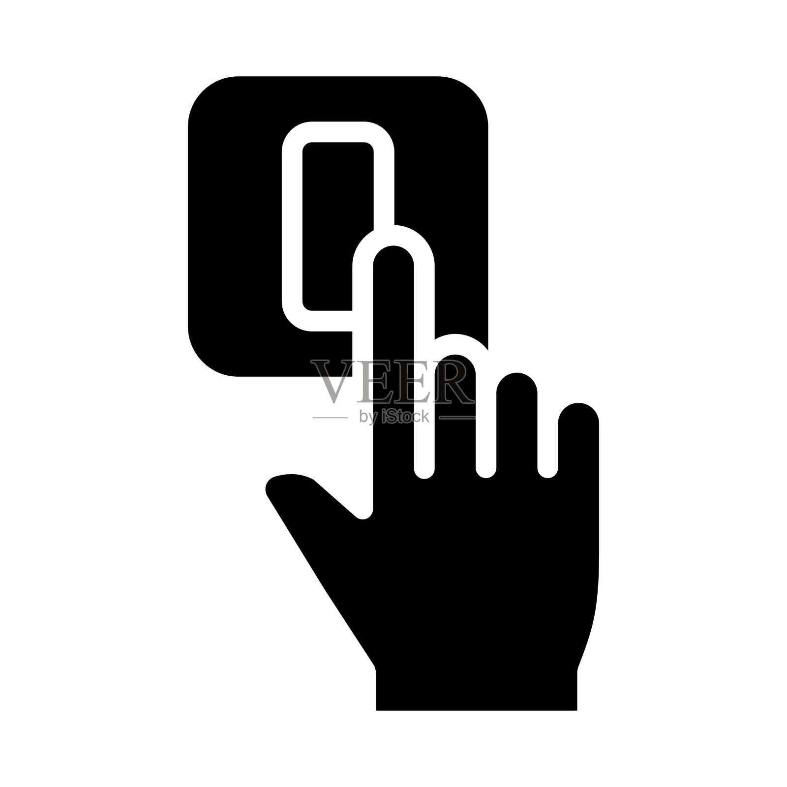 扁平图标风格的开关图标插画图片素材