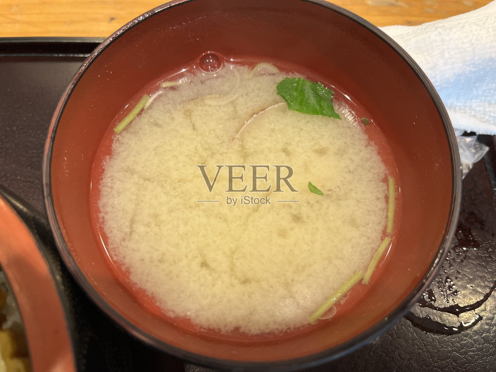 午餐的味噌汤照片摄影图片