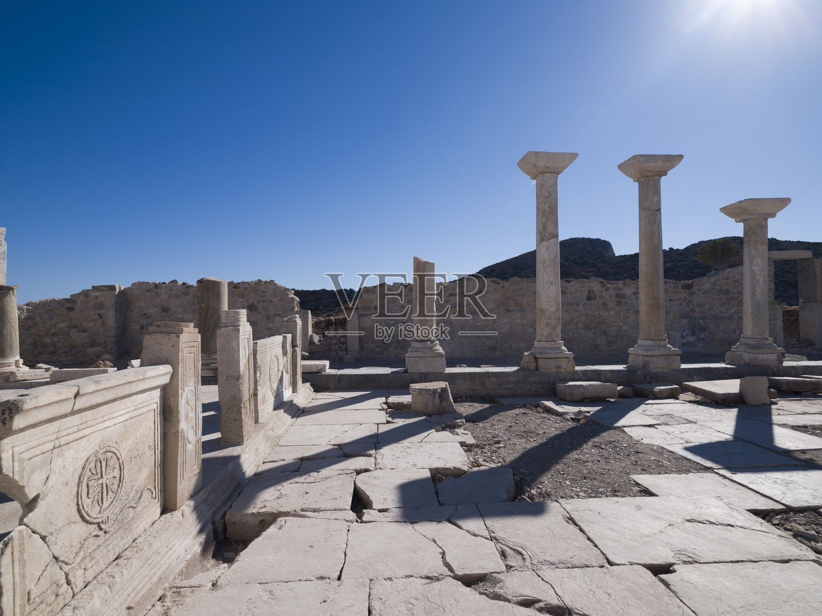 克尼多斯古城照片摄影图片