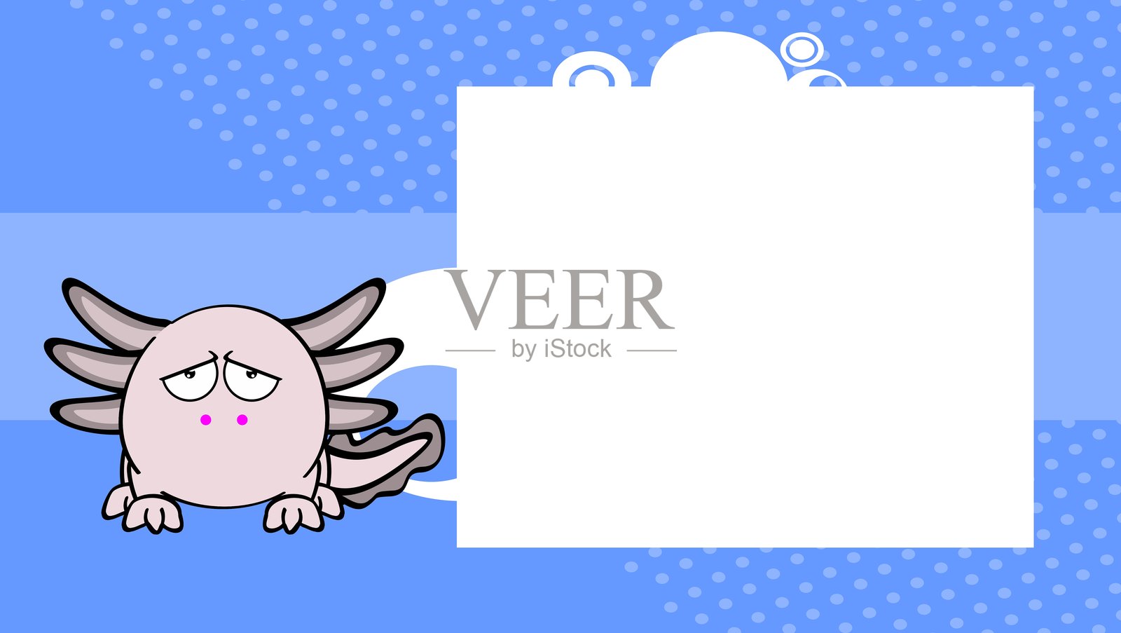 美人鱼球风格角色卡通背景插图插画图片素材