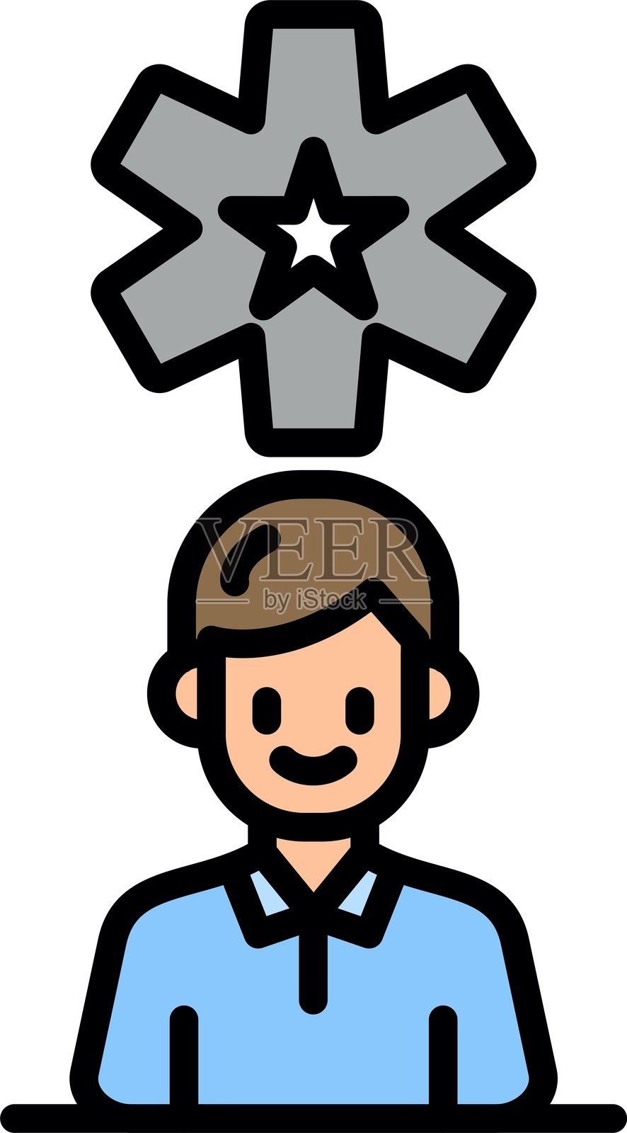 专家图标插画图片素材