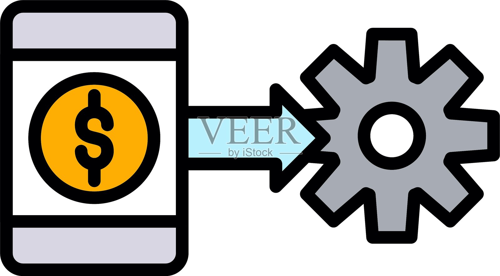 电子钱包图标插画图片素材