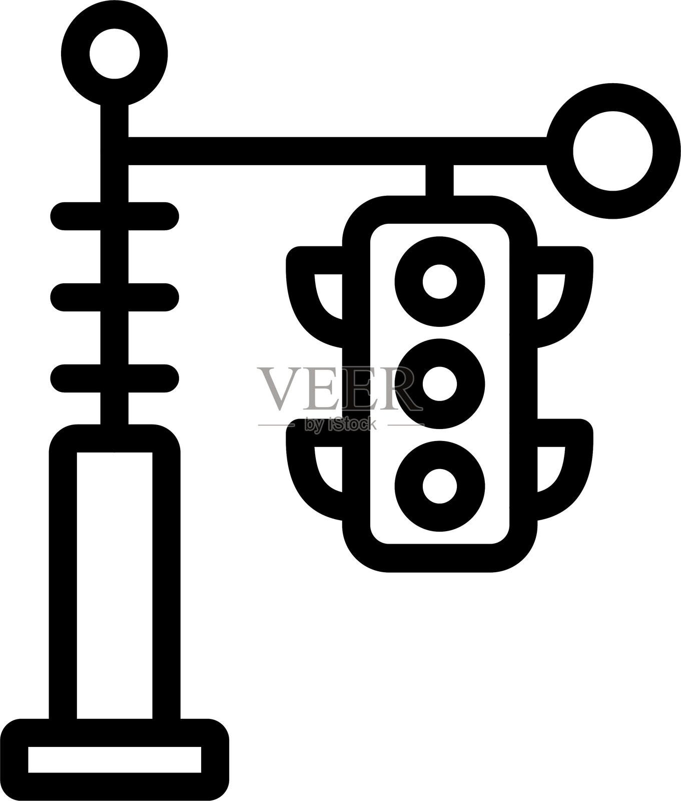 交通信号灯插画图片素材