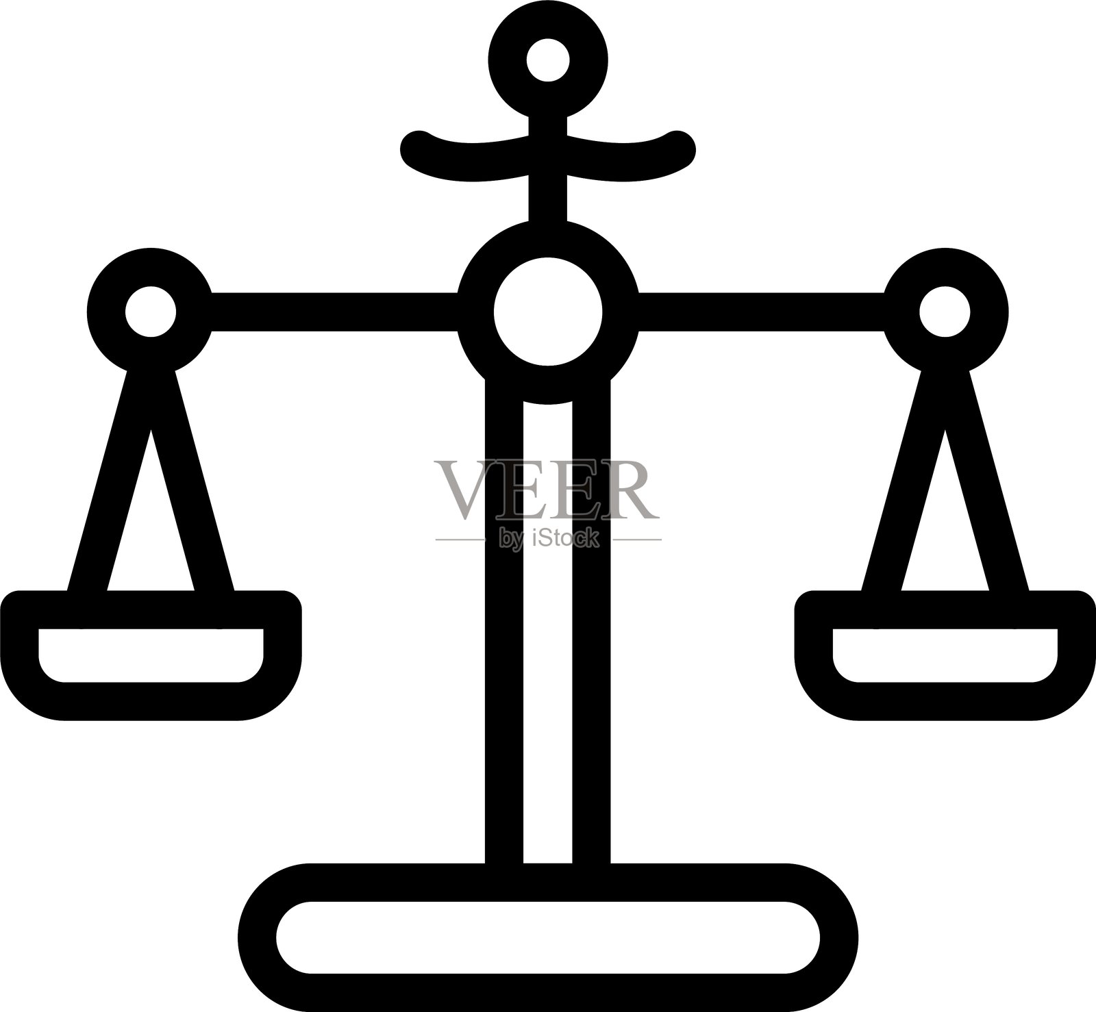 正义的天平插画图片素材