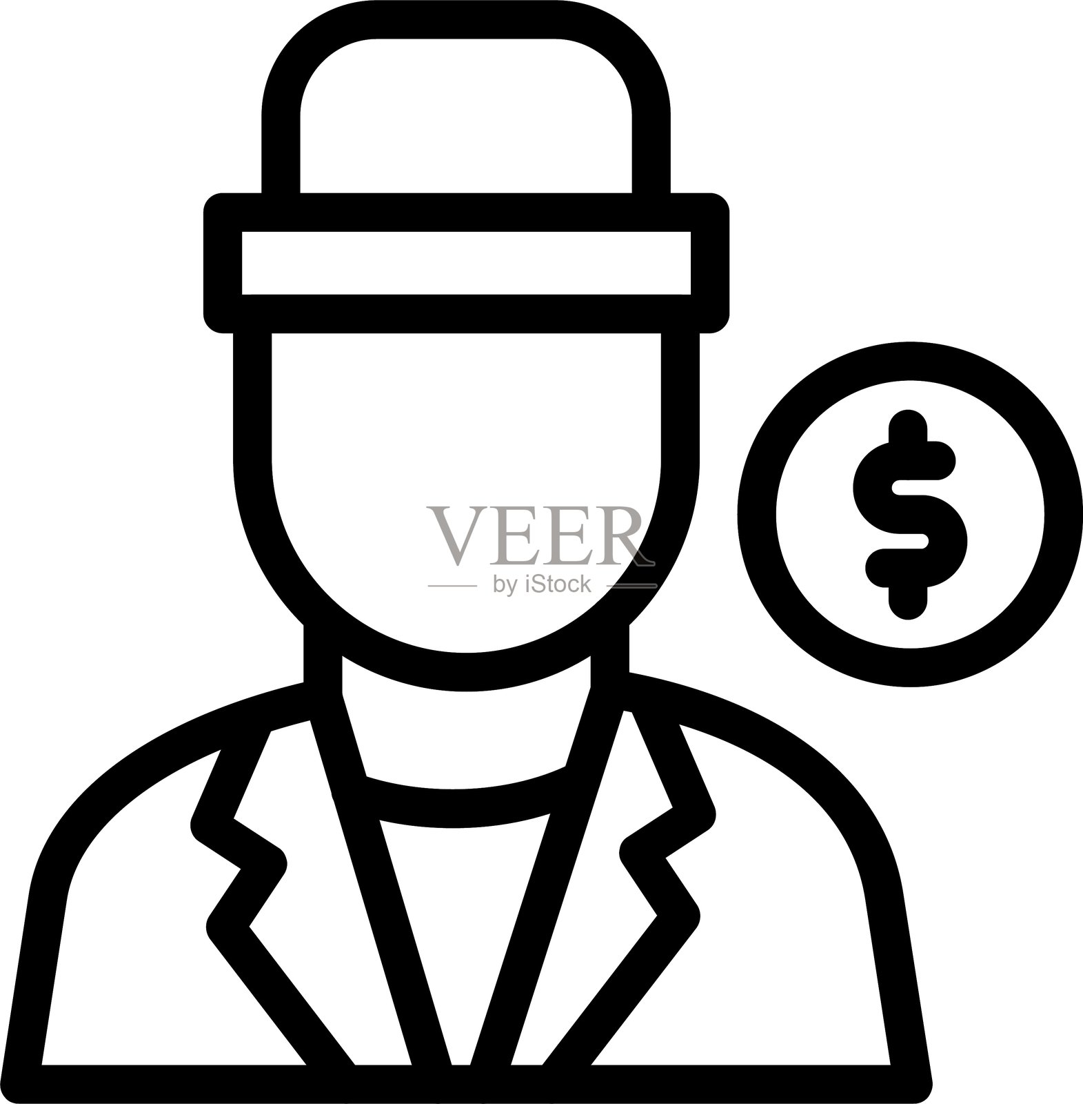 交易员插画图片素材