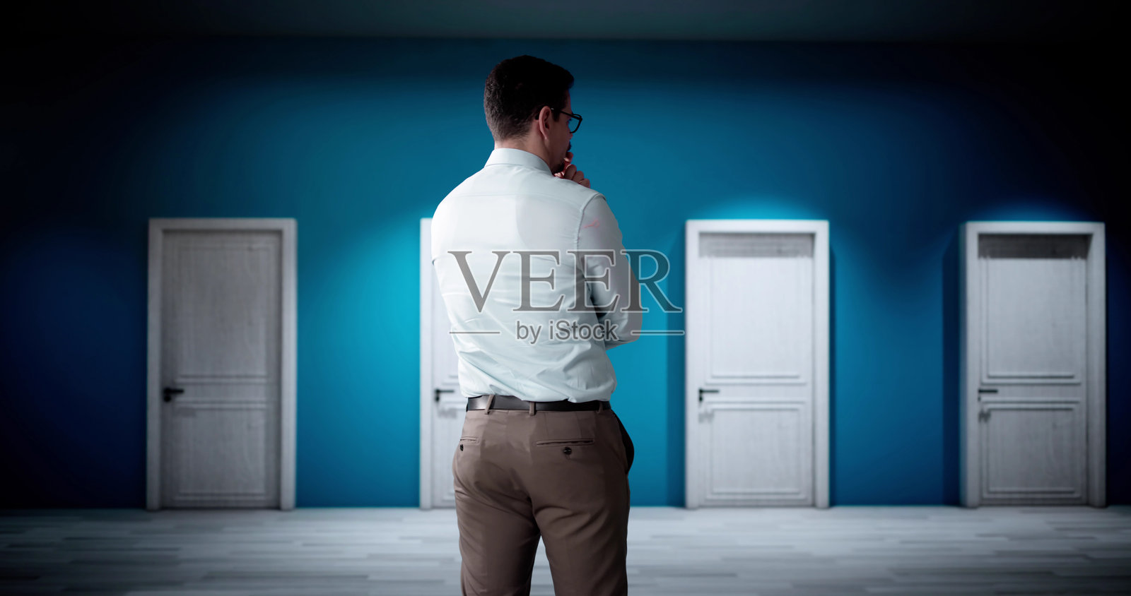 选择职业选项门照片摄影图片