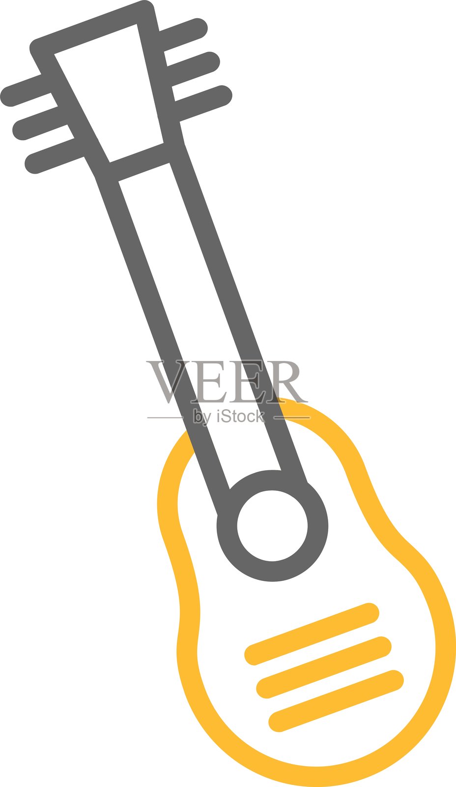 吉他图标插画图片素材