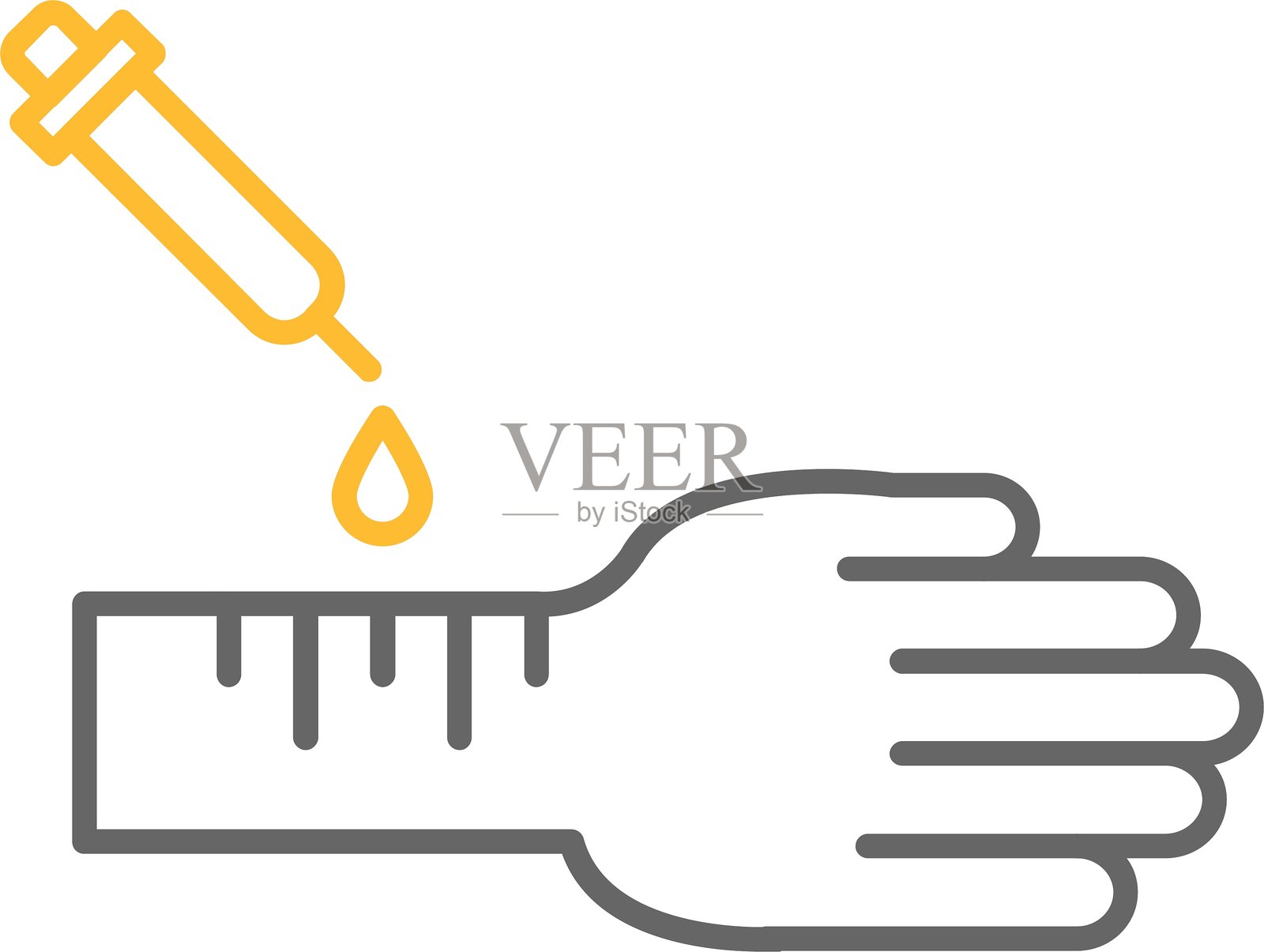 过敏测试图标插画图片素材