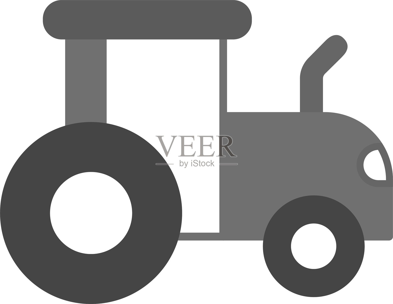 拖拉机图标插画图片素材