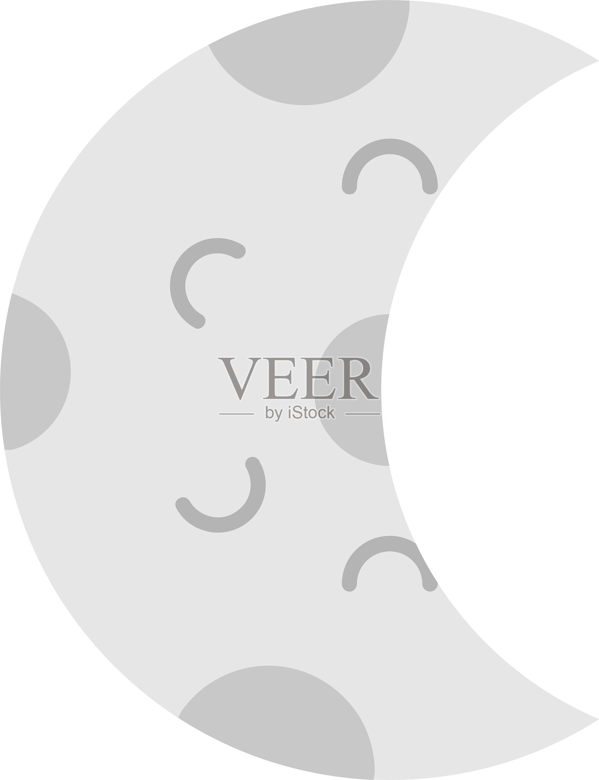 半月图标插画图片素材