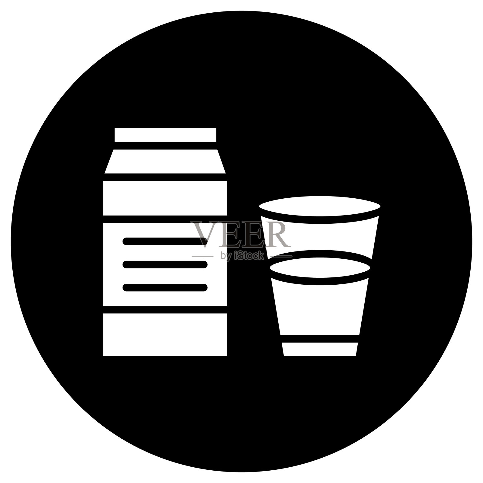 牛奶矢量图标设计插图插画图片素材