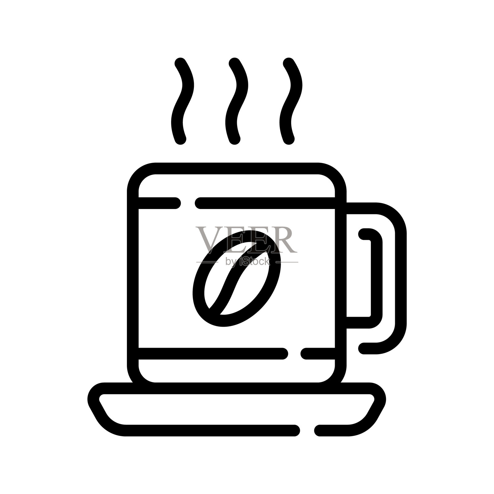 热咖啡插画图片素材