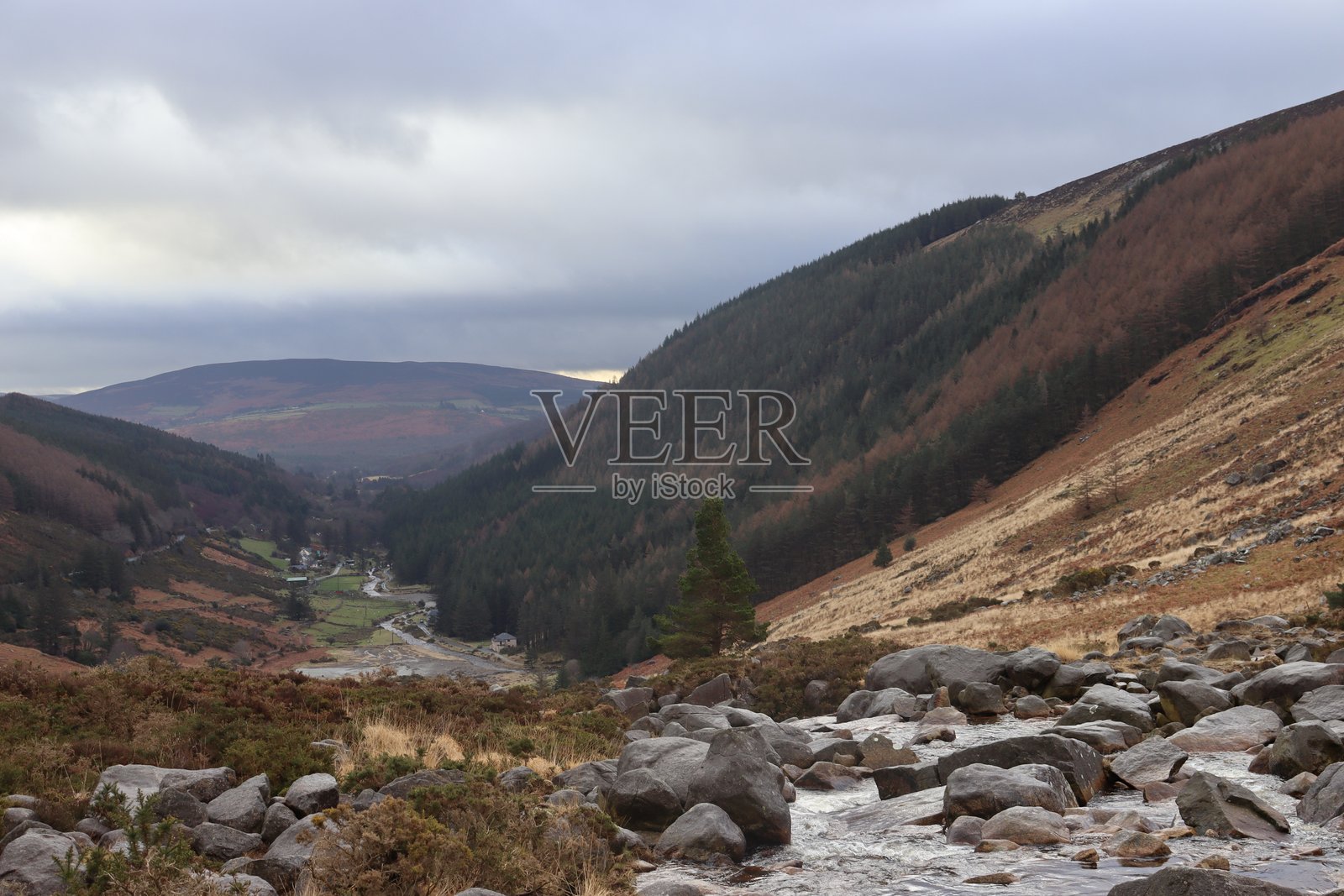 威克洛山脉,爱尔兰照片摄影图片